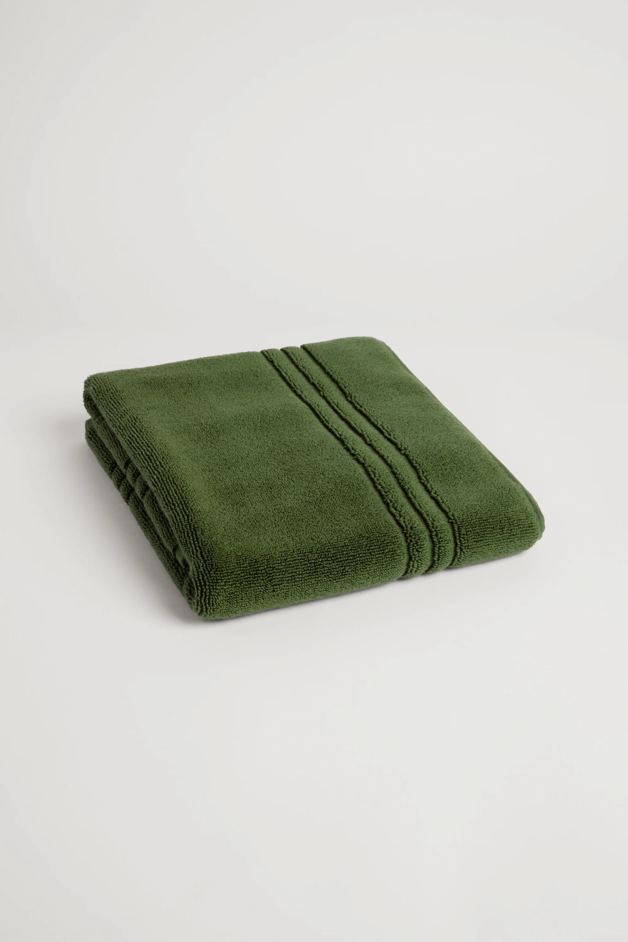 Organic Cotton Bath Mat - Forest Green - Image 3