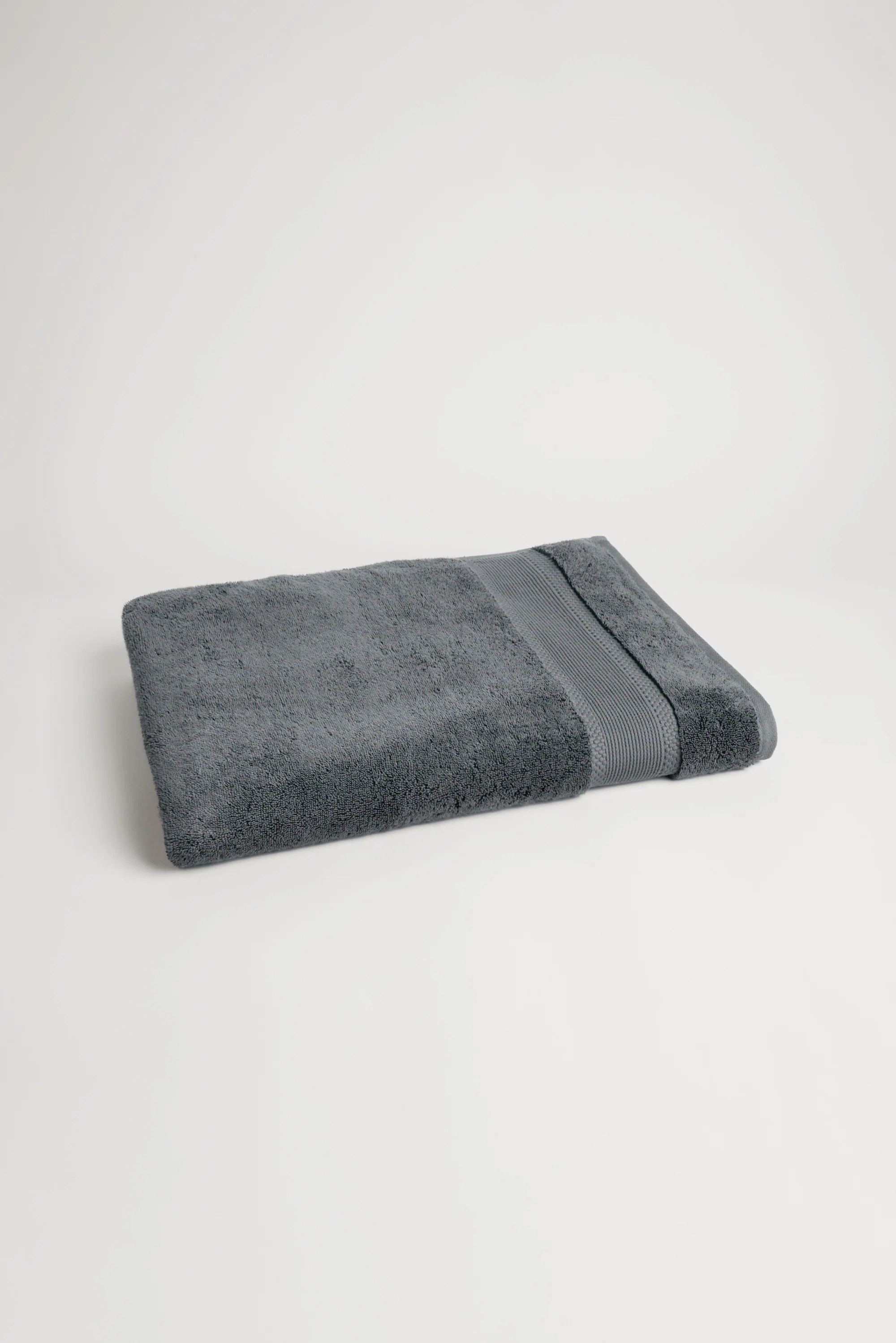 Organic Cotton Bath Sheet - Slate Grey - Image 3