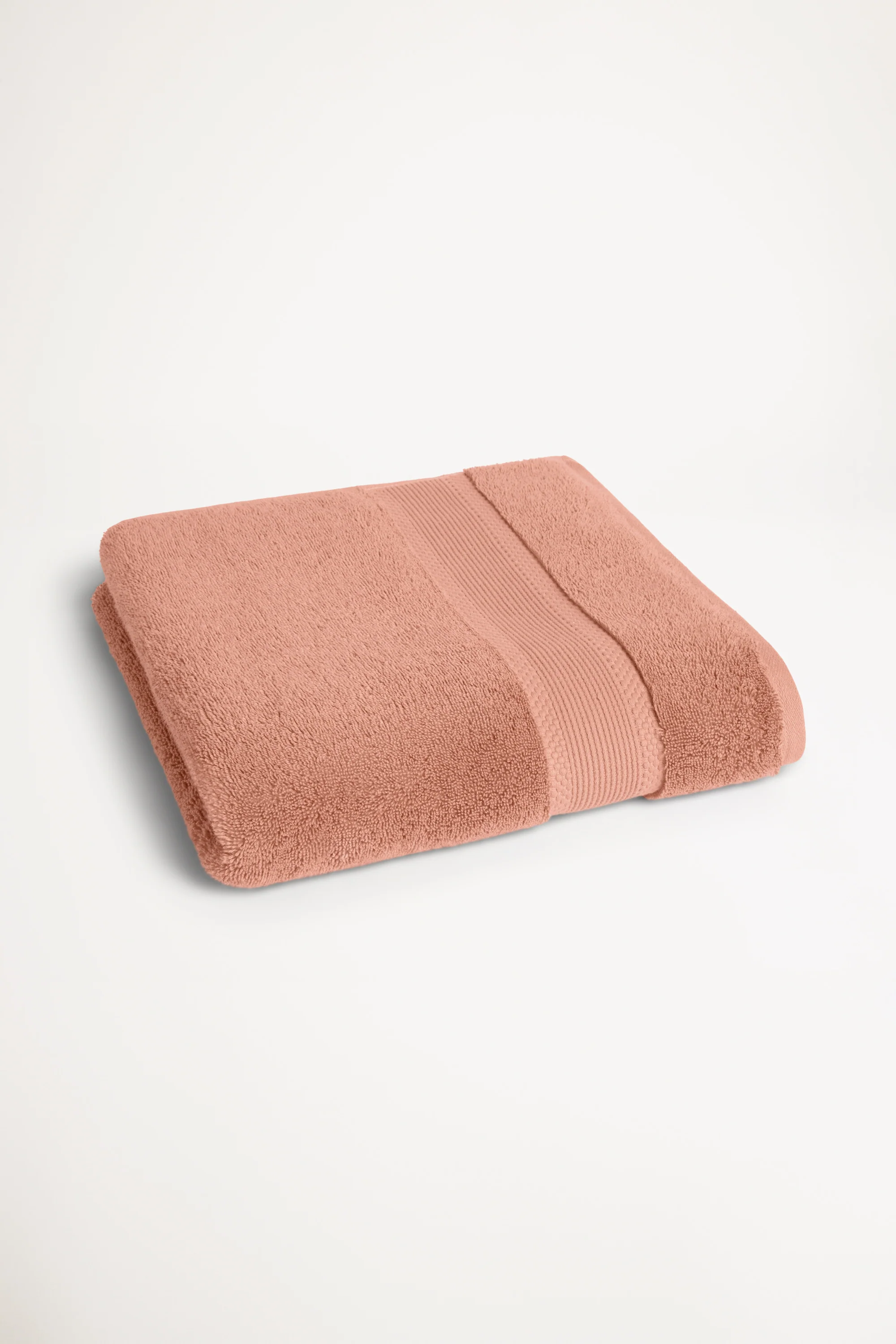 Organic Cotton Bath Towel - Terracotta - Image 3
