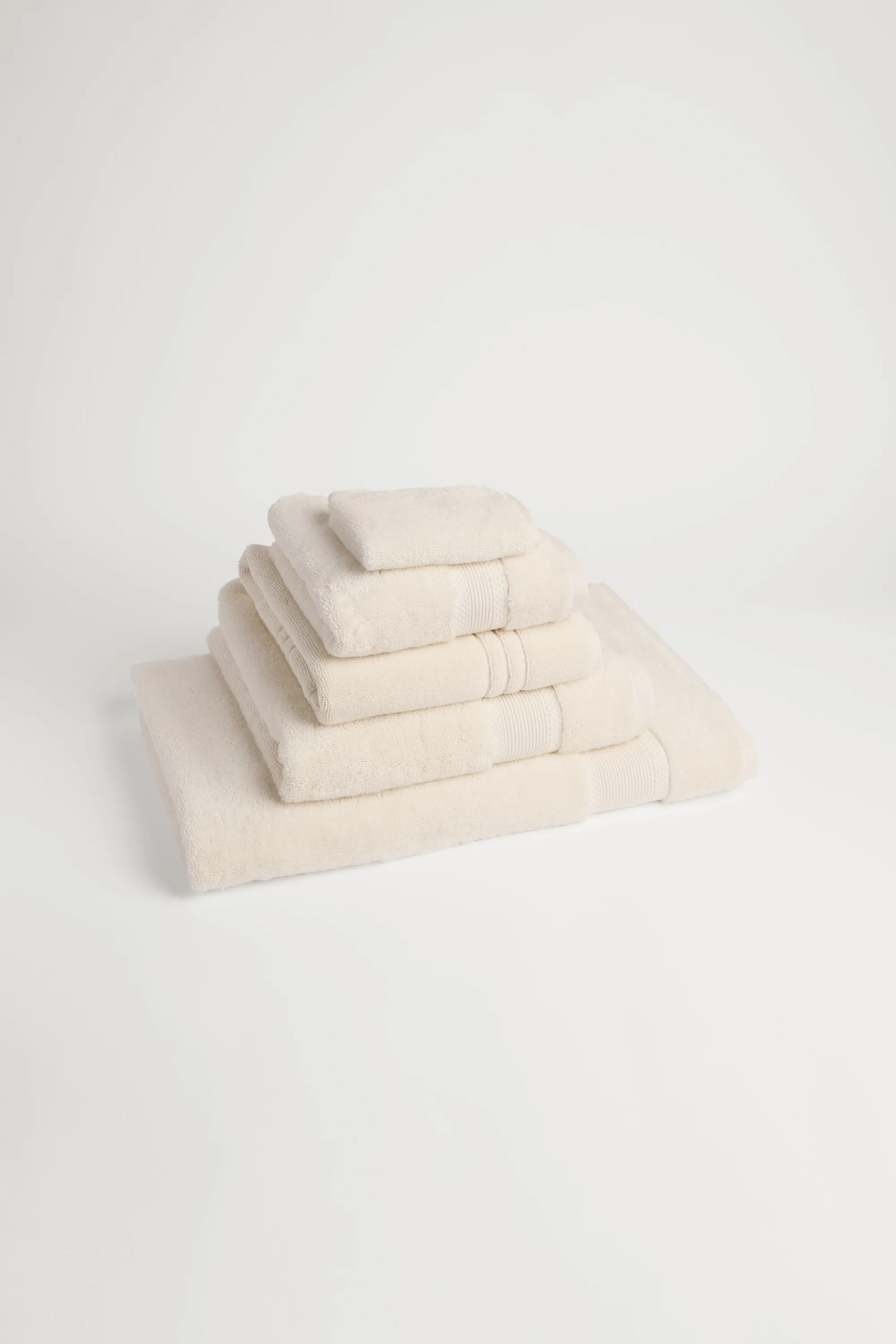 Organic Cotton Face Towel - Chalk - Image 4