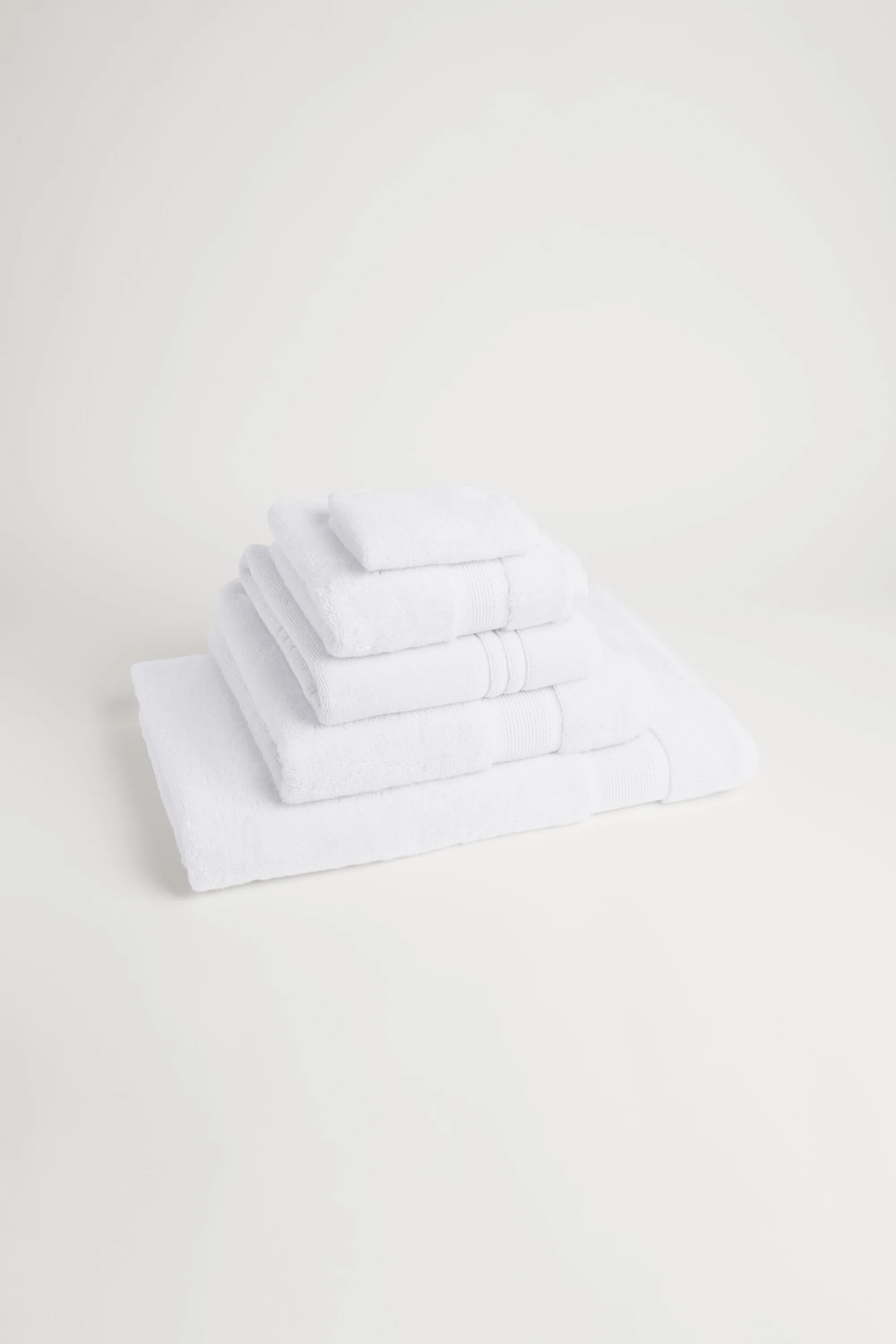 Organic Cotton Face Towel - Classic White - Image 4