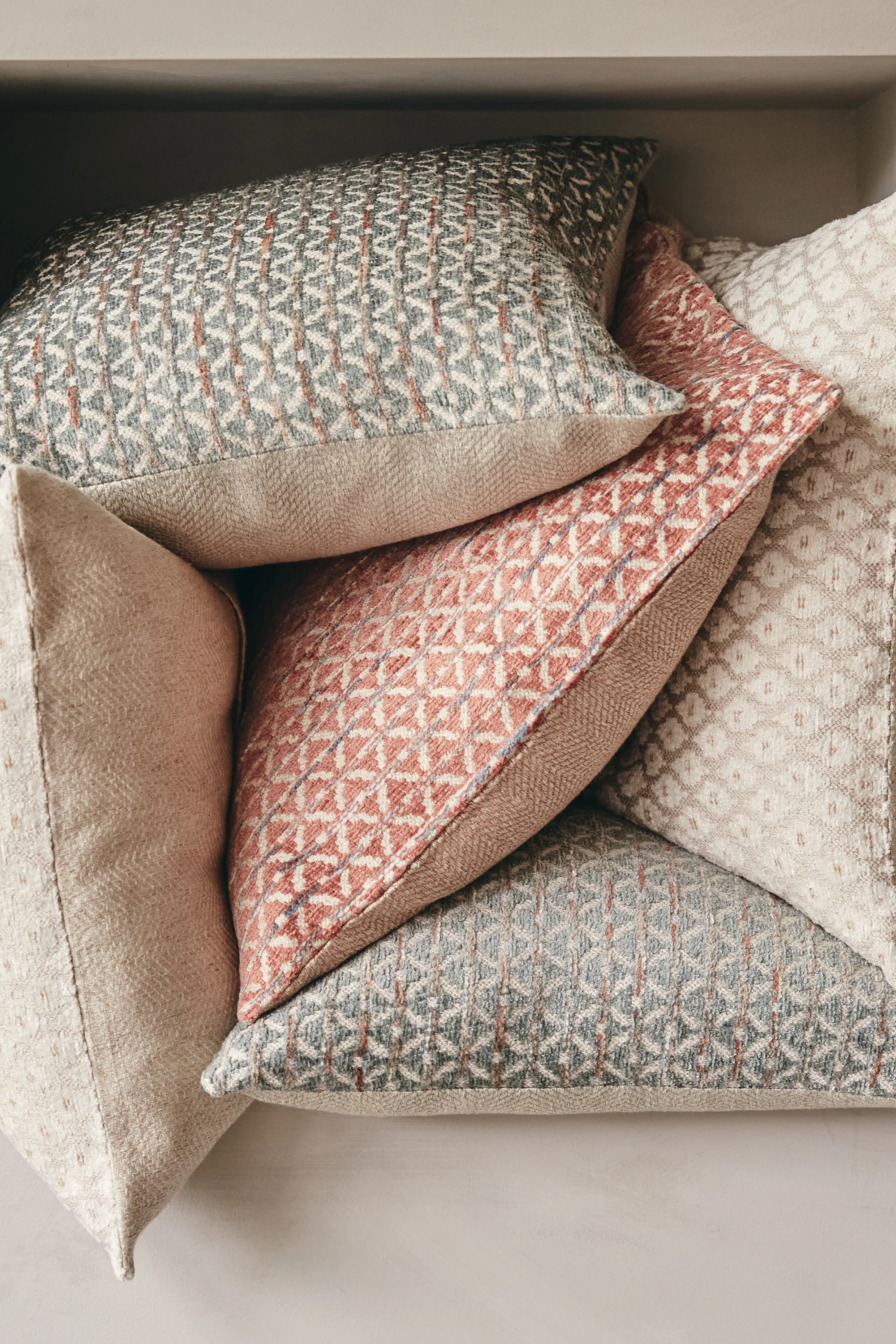 Jacquard Cushion Cover - Leaf Green - Image 3