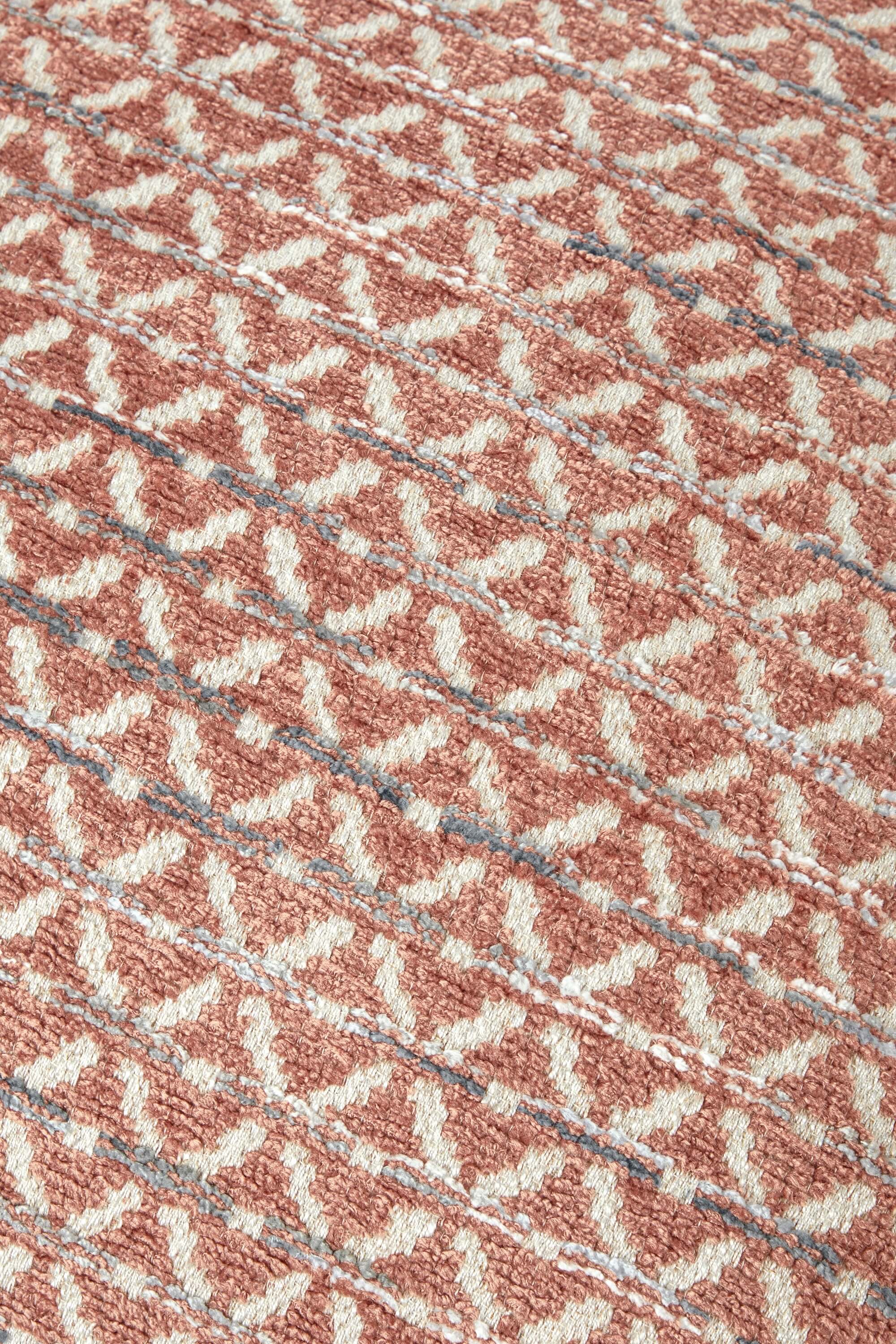 Jacquard Cushion Cover - Terracotta - Image 4
