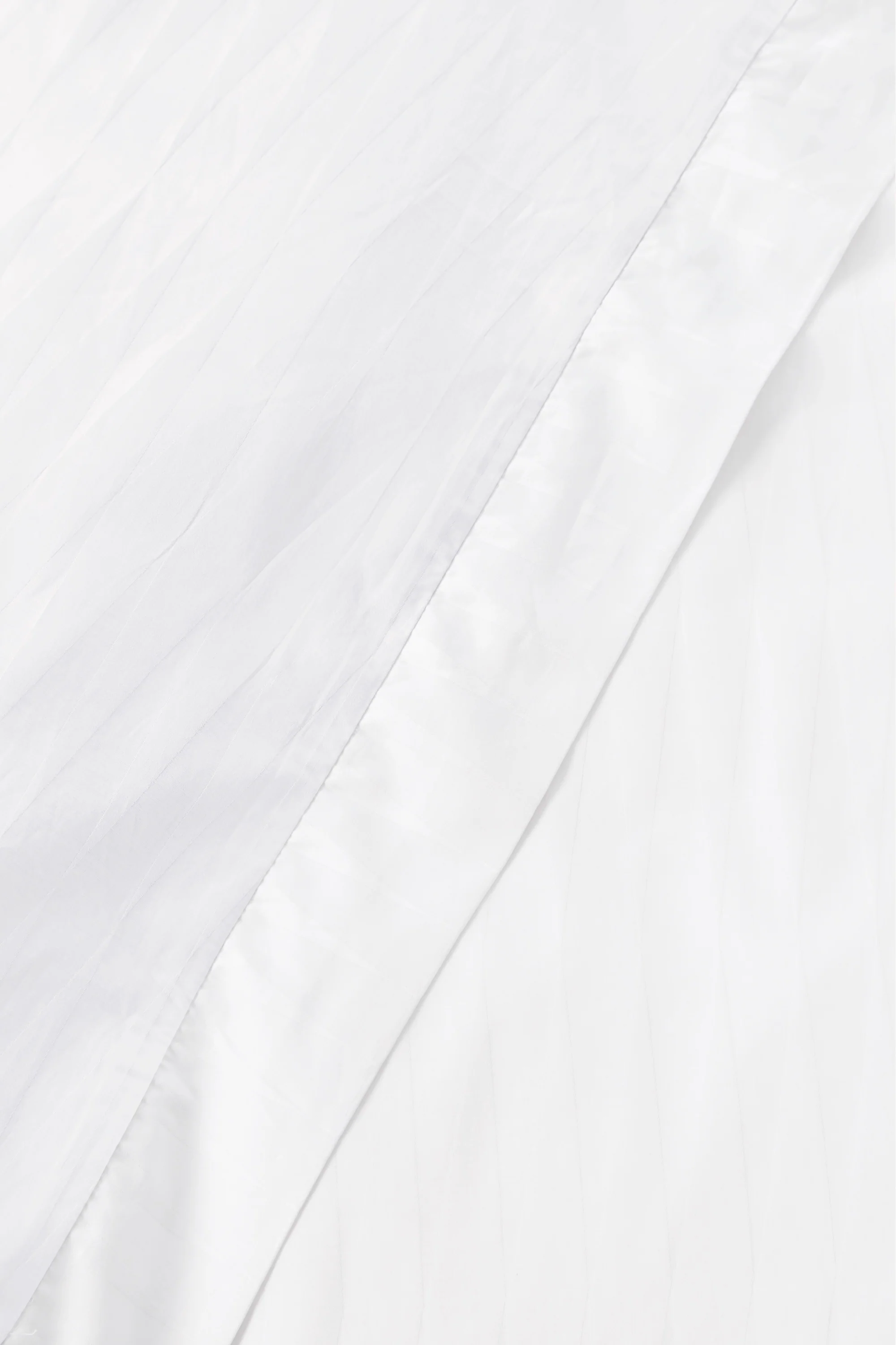Jacquard Organic Cotton Duvet Cover - Pure White - Image 3