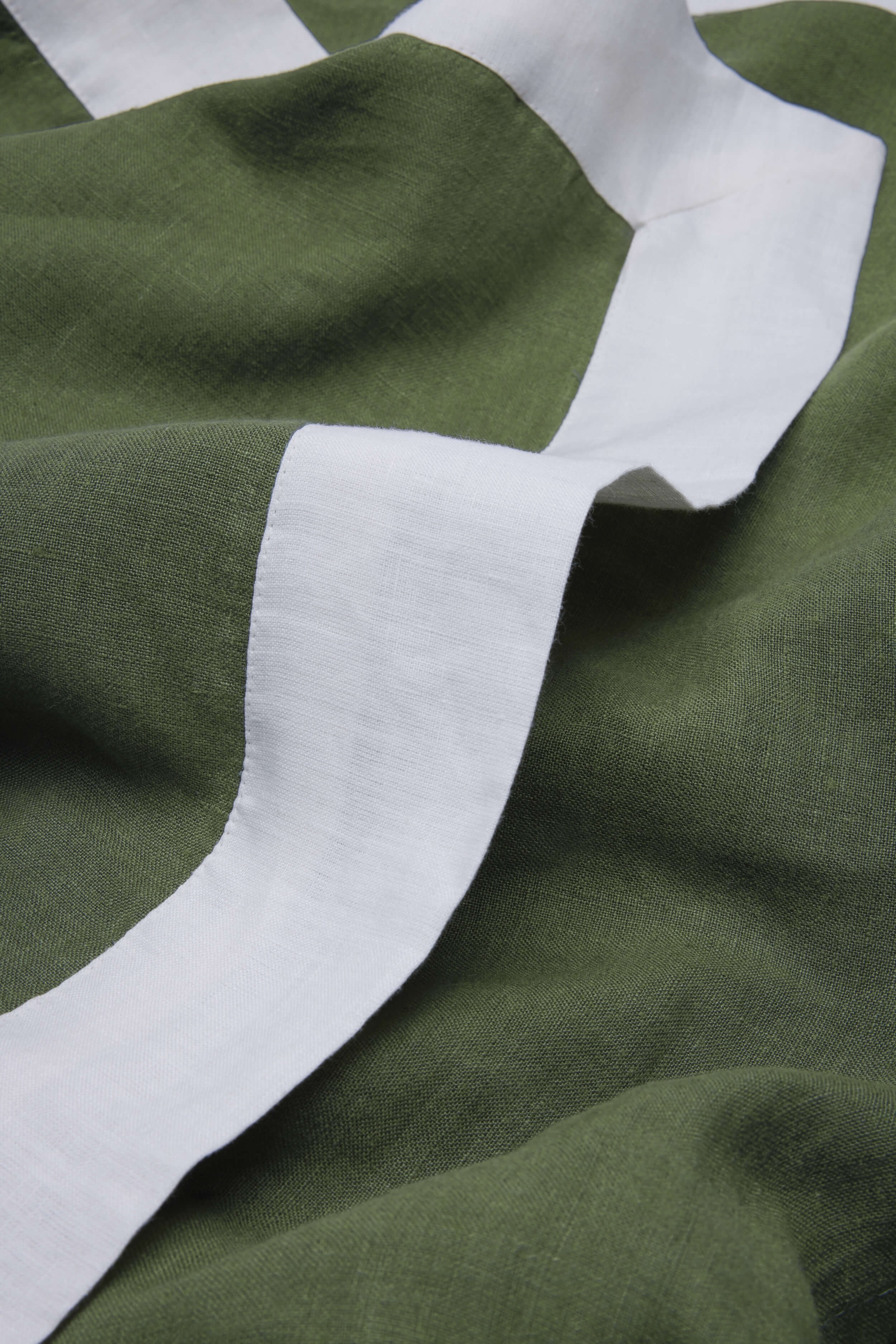 Linen Duvet Cover - Forest Green - Image 4