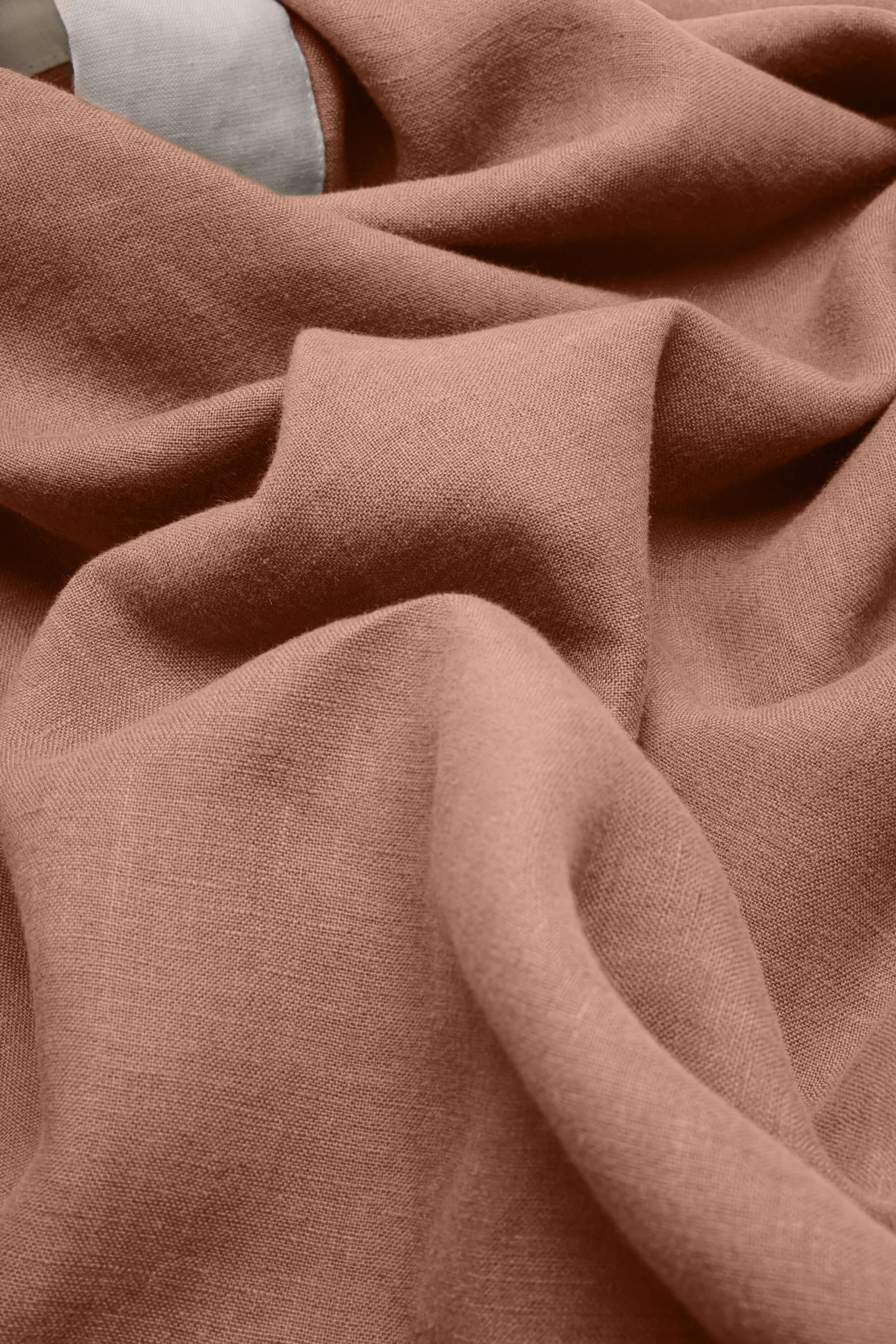 Linen Duvet Cover - Terracotta - Image 3