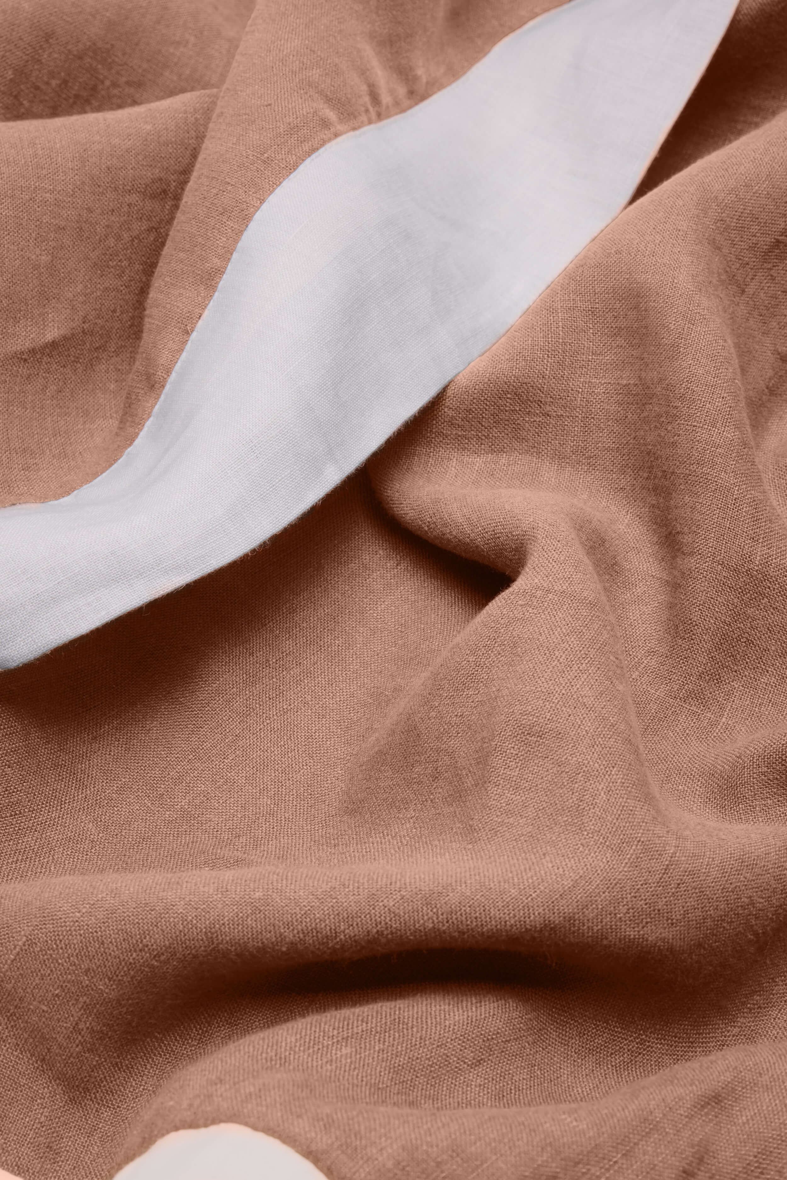 Linen Duvet Cover - Terracotta - Image 4