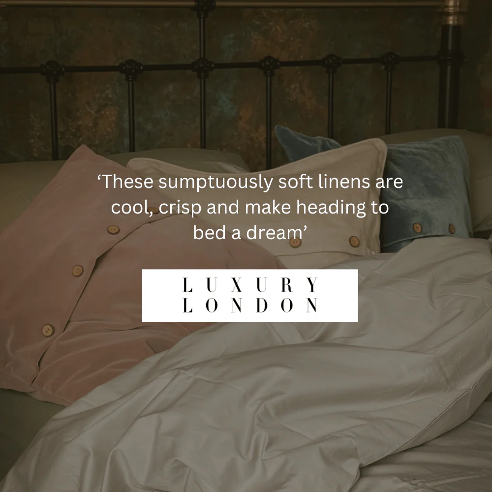 Percale Organic Cotton Bedding Set - Midwinter White - Image 3