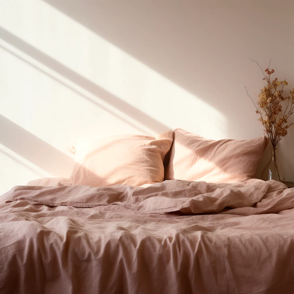 Percale Organic Cotton Duvet Set - Midsummer Pink - Image 4