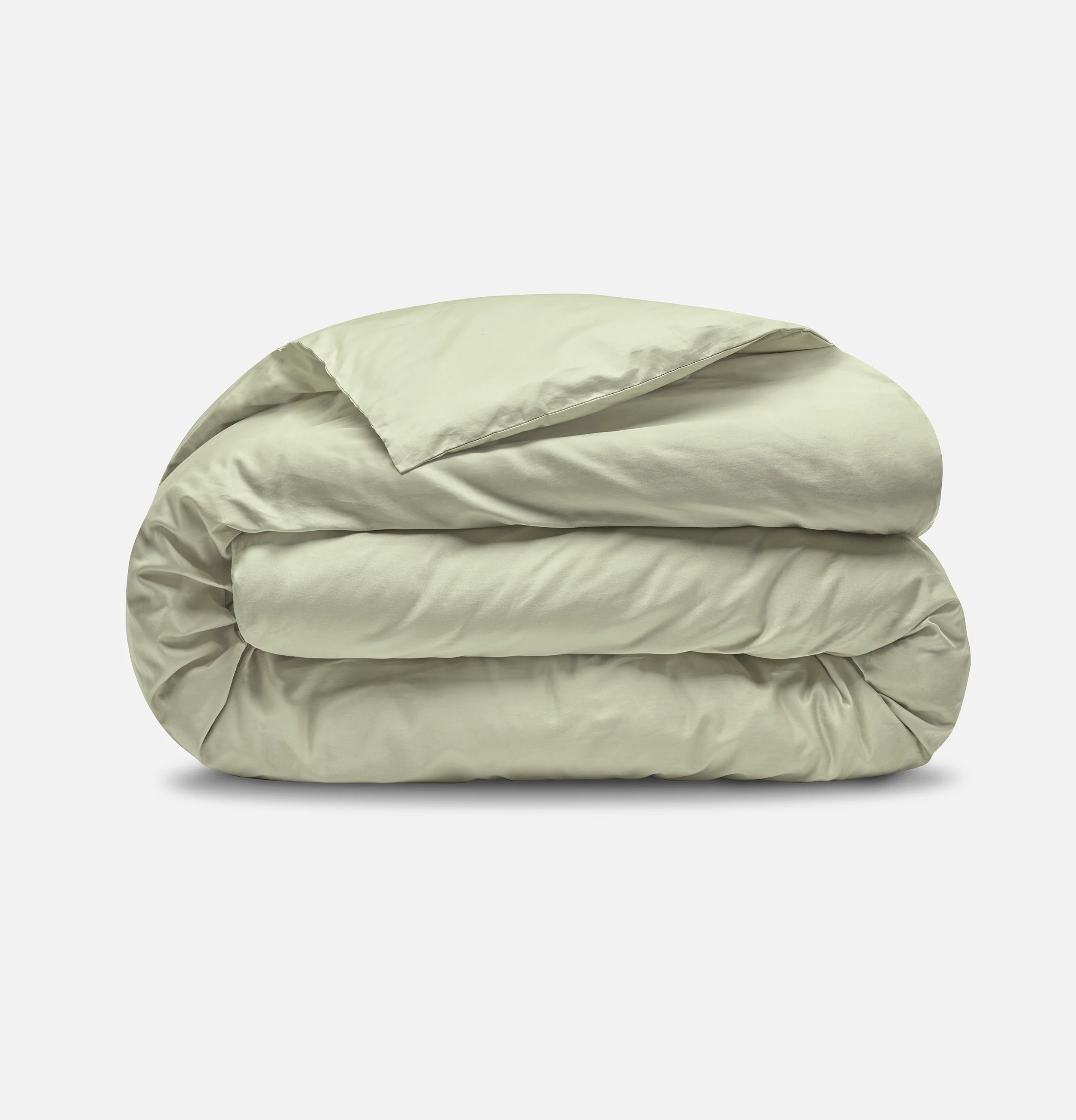 Percale Organic Cotton Duvet Set - Solstice Green - Image 5