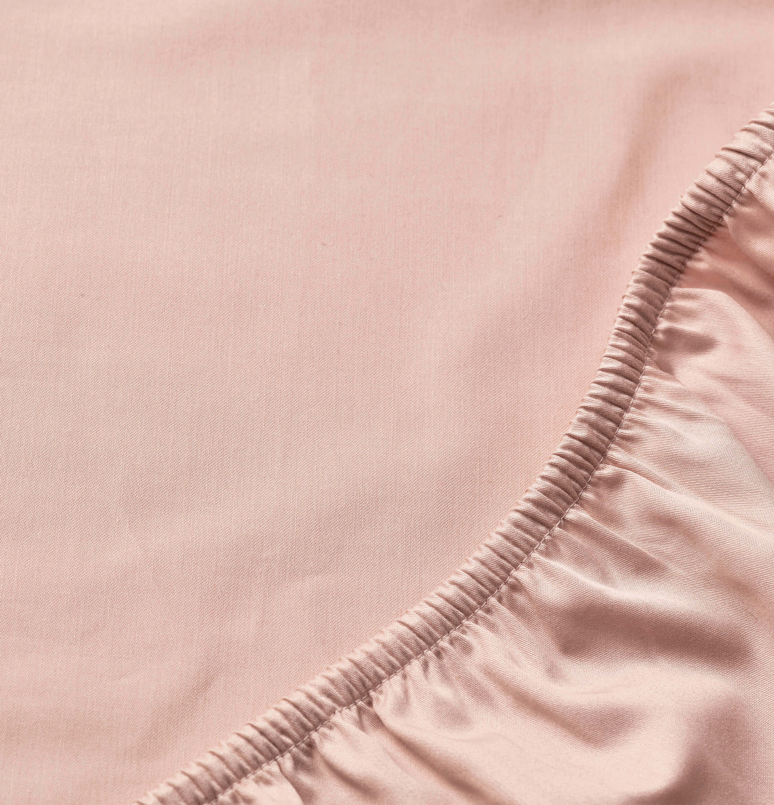Percale Organic Cotton Fitted Sheet Set - Midsummer Pink - Image 2