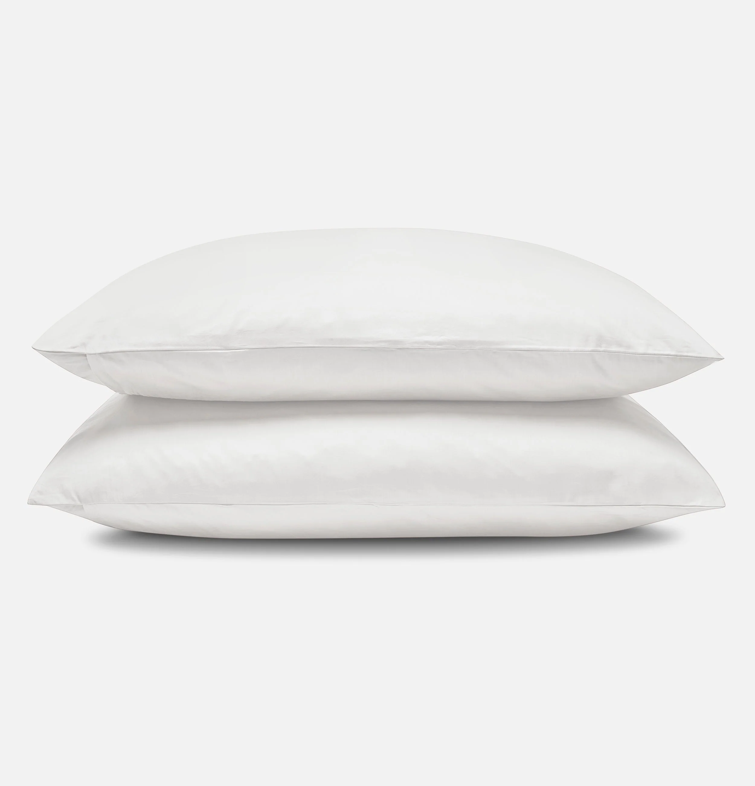 Percale Organic Cotton Fitted Sheet Set - Midwinter White - Image 3