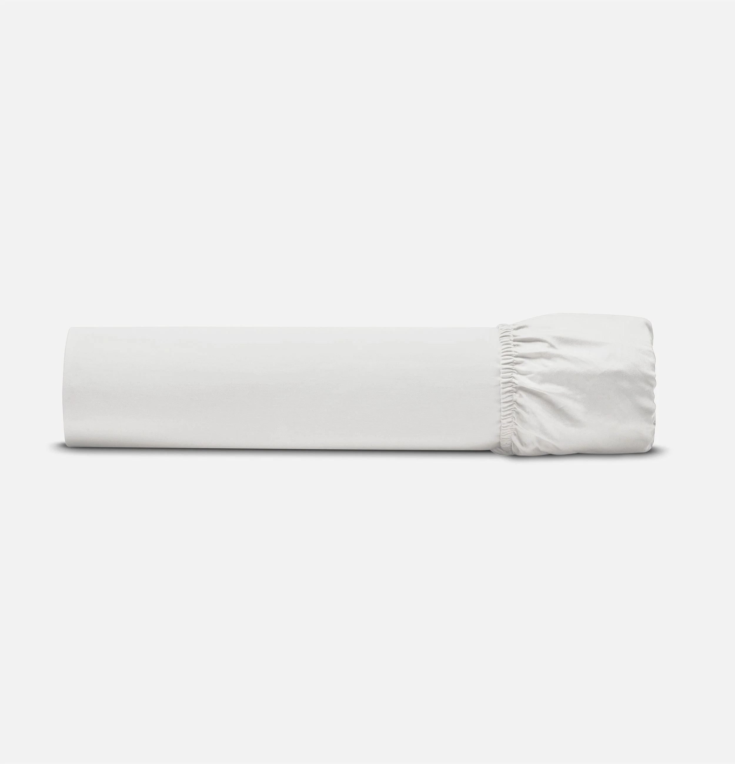 Percale Organic Cotton Fitted Sheet Set - Midwinter White - Image 5