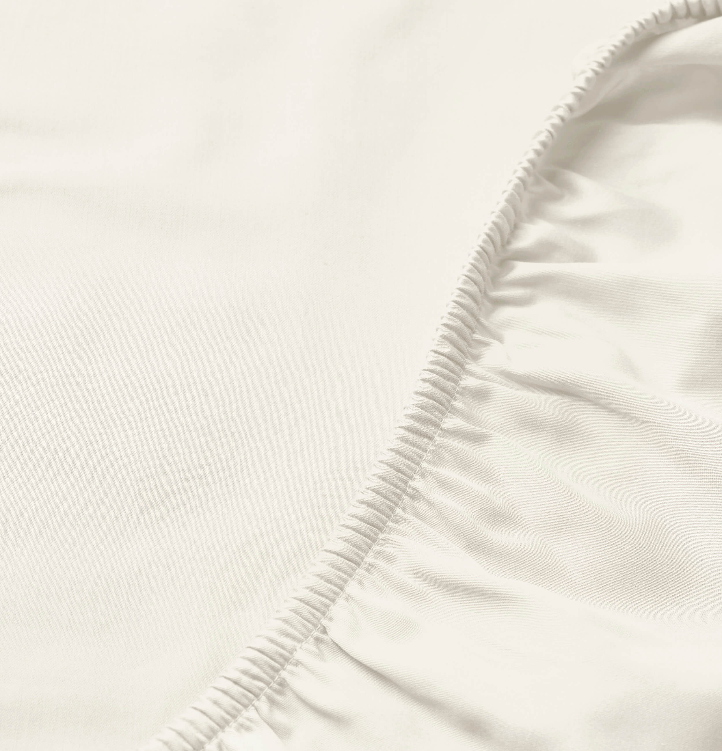 Percale Organic Cotton Sheet Set - Iridescent Ivory - Image 4