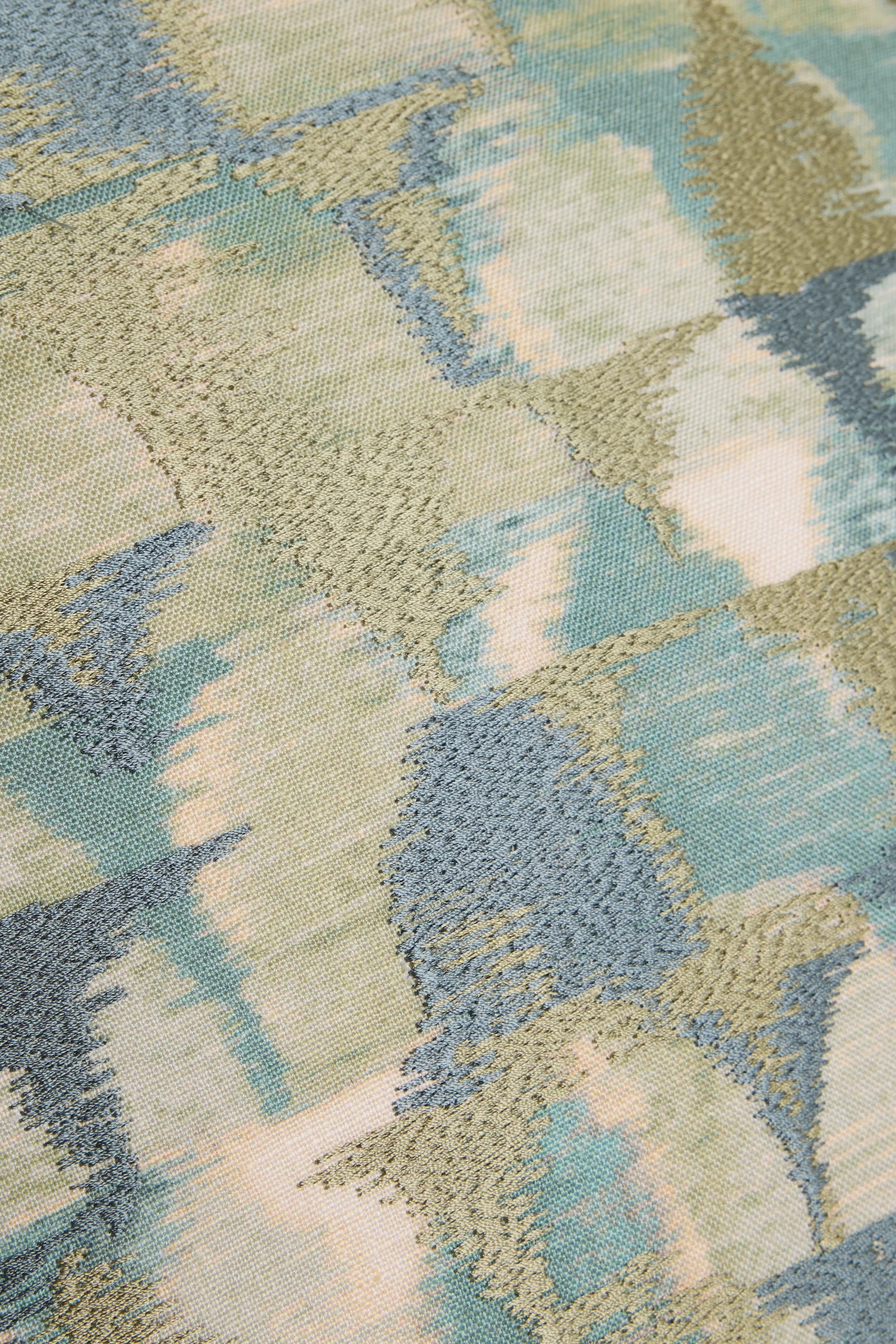 Qila Cushion Cover - Green + Teal - Image 4