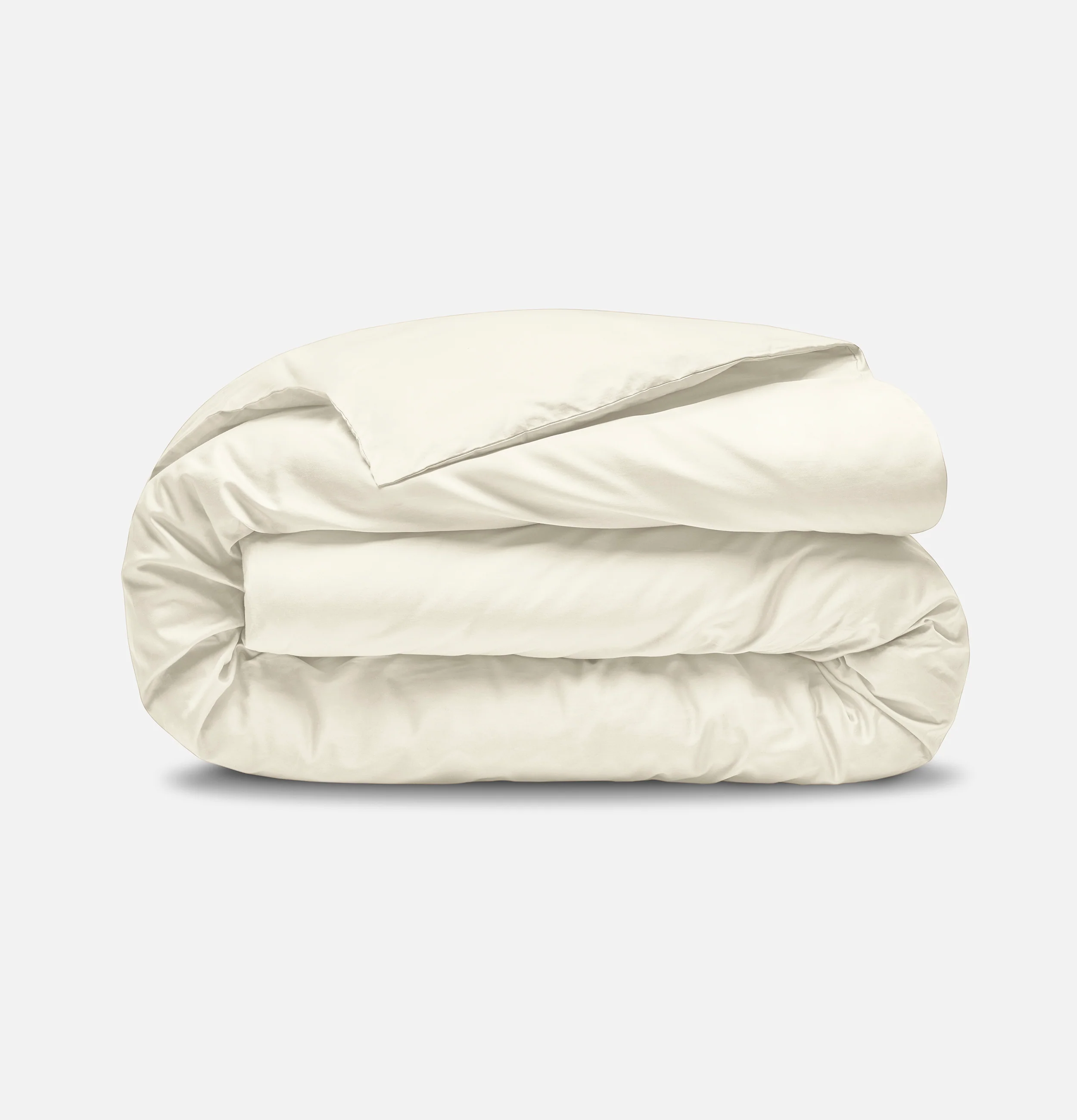 Sateen Organic Cotton Duvet Set - Iridescent Ivory - Image 5