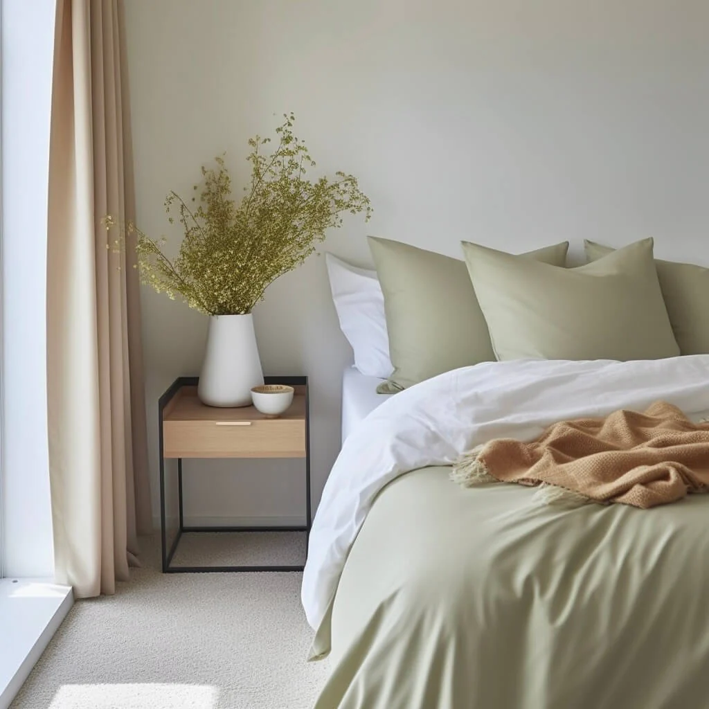 Sateen Organic Cotton Duvet Set - Solstice Green - Image 4