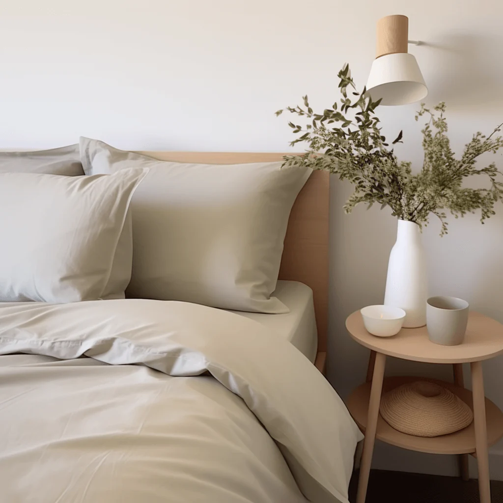 Sateen Organic Cotton Fitted Sheet Set - Equinox Silver - Image 4