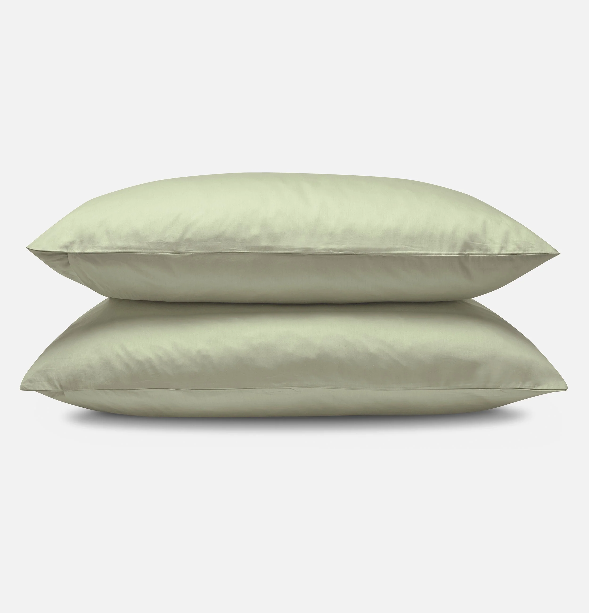 Percale Organic Cotton Fitted Sheet Set - Solstice Green - Image 5