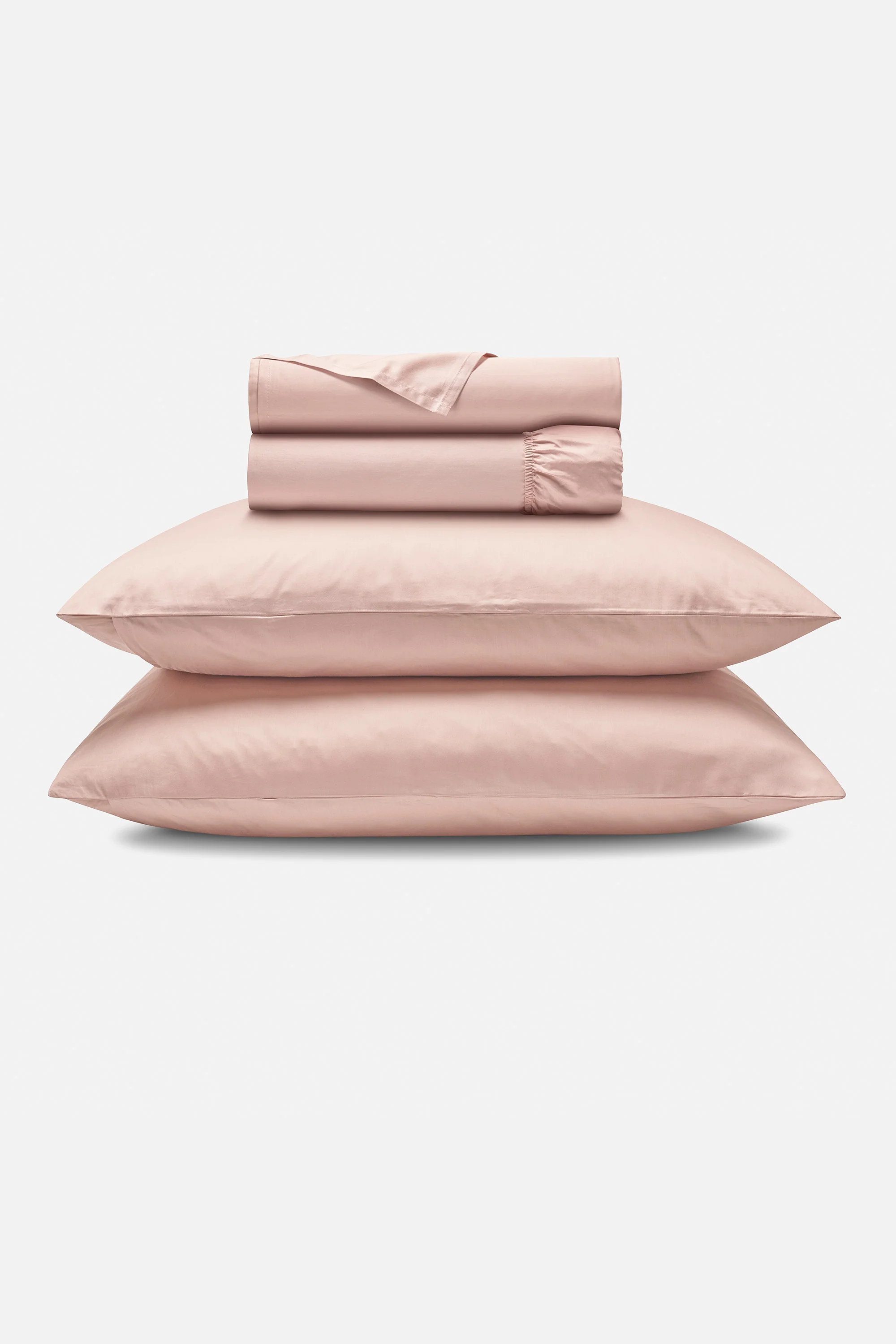 Percale Organic Cotton Sheet Set - Midsummer Pink