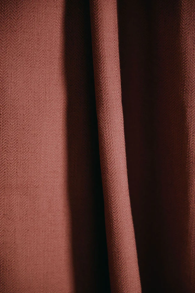 Slub Herringbone - Beetroot - Image 3